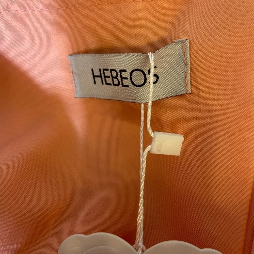 Hebeos Womens Off The Shoulder Chiffon Long Maxi Dress Size 10 Coral Bridesmaids - Picture 7 of 8
